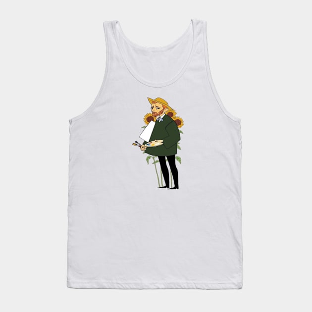 Vincent Willem van Gogh Tank Top by Ayafr Designs